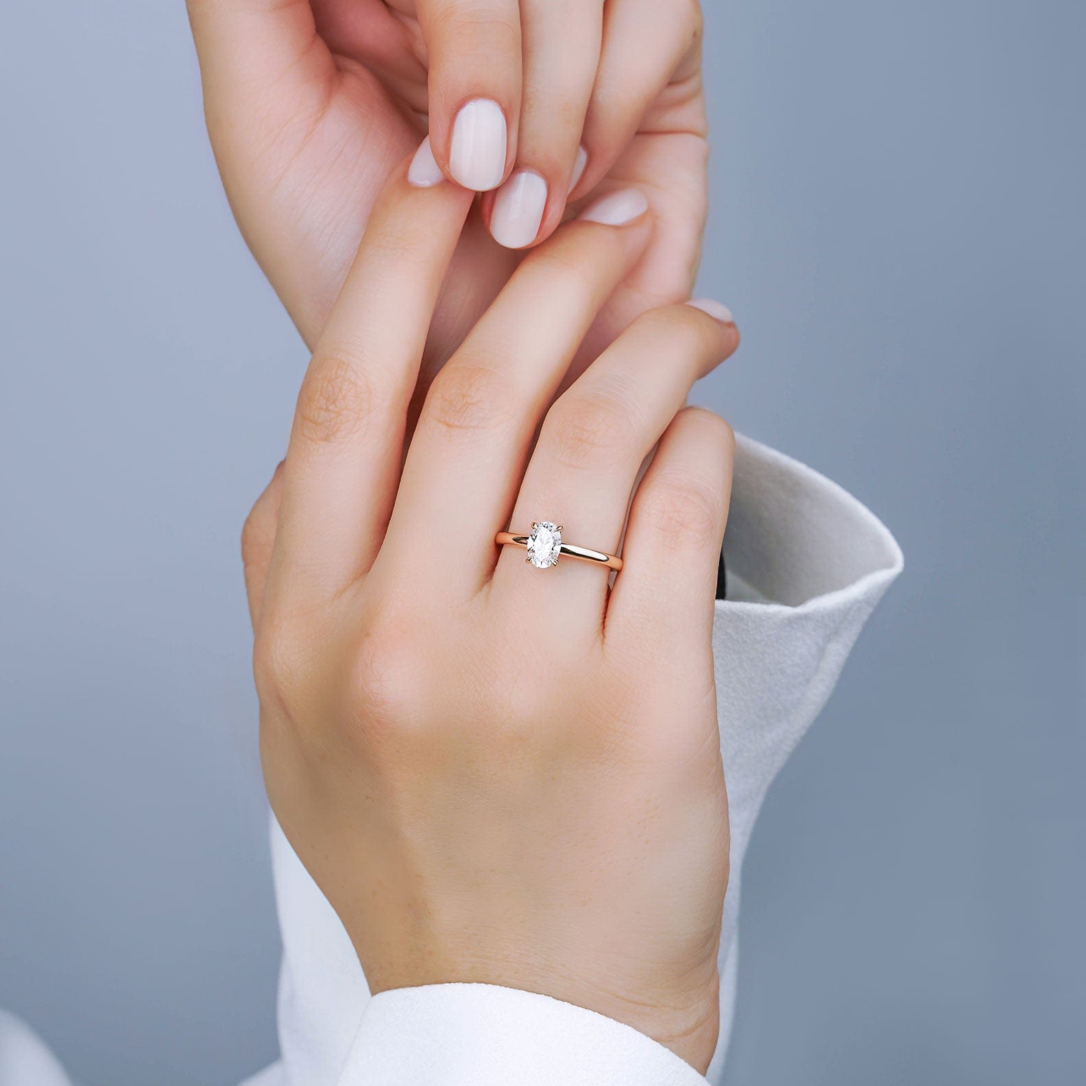 0.60 Karat Oval Kesim Pırlanta Tektaş Yüzük - RNF0371 | Tektaş Pırlanta | Ronaff Pırlanta | Tektaş Yüzük, Pırlanta Yüzük, Kolye, Küpe