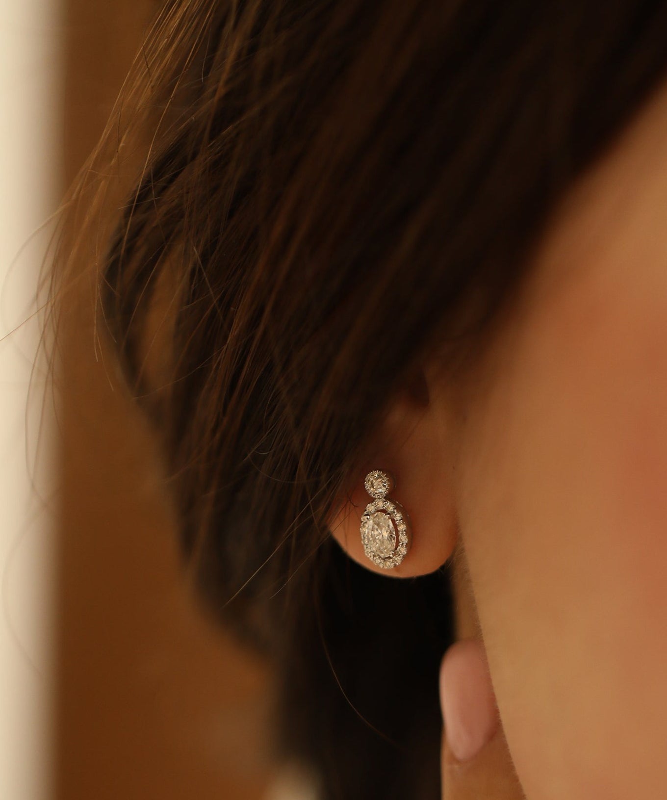 0.40 Karat Oval Kesim & 0.20 Karat Yuvarlak Kesim Pırlanta Küpe - RNF0679 | Pırlanta Küpe | Ronaff Pırlanta | Tektaş Yüzük, Pırlanta Yüzük, Kolye, Küpe