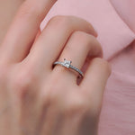 0.56 Karat Prenses Kesim GIA/HRD Sertifikalı Tektaş Pırlanta Yüzük - RNF0487 | Tektaş Pırlanta | Ronaff Pırlanta | Tektaş Yüzük, Pırlanta Yüzük, Kolye, Küpe