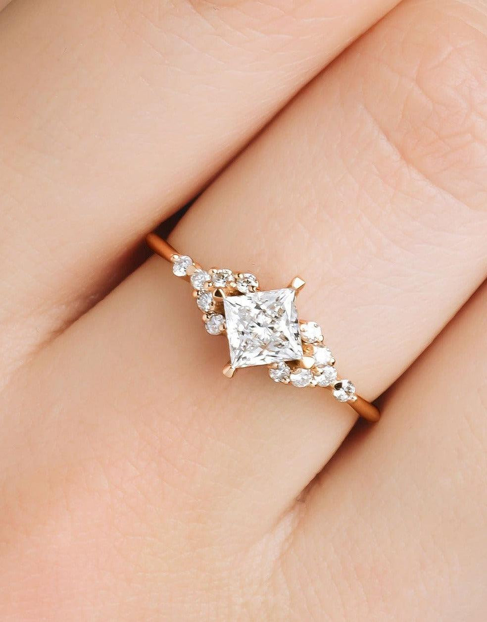 0.60 Karat Tektaş Prenses Kesim GIA/HRD sertifikalı Pırlanta Yüzük - RNF0086 | Pırlanta Yüzük | Ronaff Pırlanta | Tektaş Yüzük, Pırlanta Yüzük, Kolye, Küpe