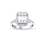 0.42 Karat Yuvarlak Kesim & 0.21 Karat Baget Kesim Pırlanta Tektaş Yüzük - RNF0750 | Pırlanta Yüzük | Ronaff Pırlanta | Tektaş Yüzük, Pırlanta Yüzük, Kolye, Küpe