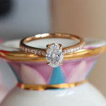 0.60 Karat Oval Kesim & 0.10 Karat Yuvarlak Kesim Tektaş Pırlanta Yüzük - RNF0564 | Tektaş Pırlanta | Ronaff Pırlanta | Tektaş Yüzük, Pırlanta Yüzük, Kolye, Küpe