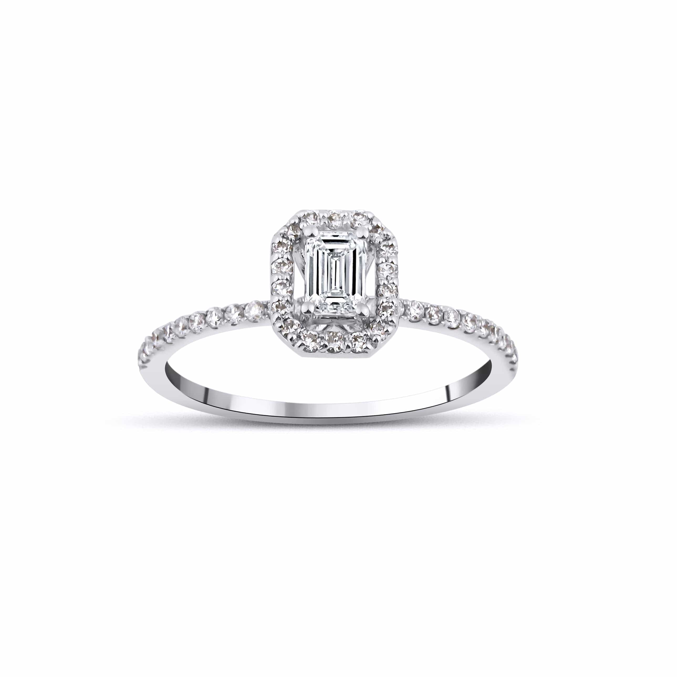 0.64 Karat Emerald Kesim Tektaş Pırlanta Yüzük - RNF0655 | Tektaş Pırlanta | Ronaff Pırlanta | Tektaş Yüzük, Pırlanta Yüzük, Kolye, Küpe