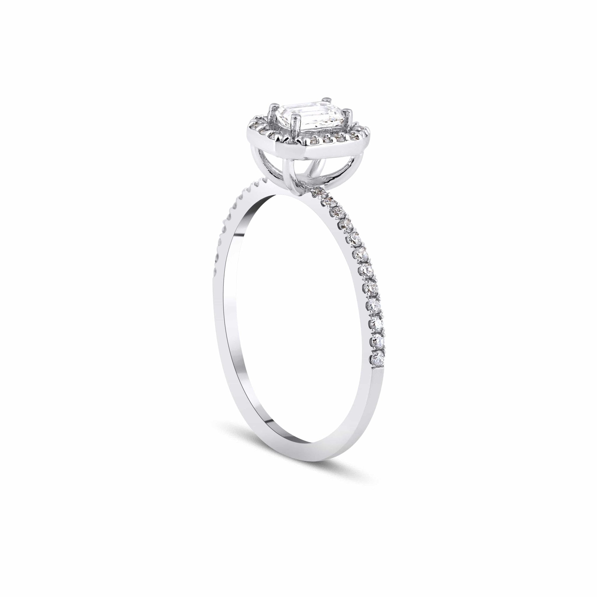 0.64 Karat Emerald Kesim Tektaş Pırlanta Yüzük - RNF0655 | Tektaş Pırlanta | Ronaff Pırlanta | Tektaş Yüzük, Pırlanta Yüzük, Kolye, Küpe