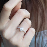 0.65 Karat Damla Kesim HRD Sertifikalı Tektaş Pırlanta Yüzük - RNF0087 | Pırlanta Yüzük | Ronaff Pırlanta | Tektaş Yüzük, Pırlanta Yüzük, Kolye, Küpe