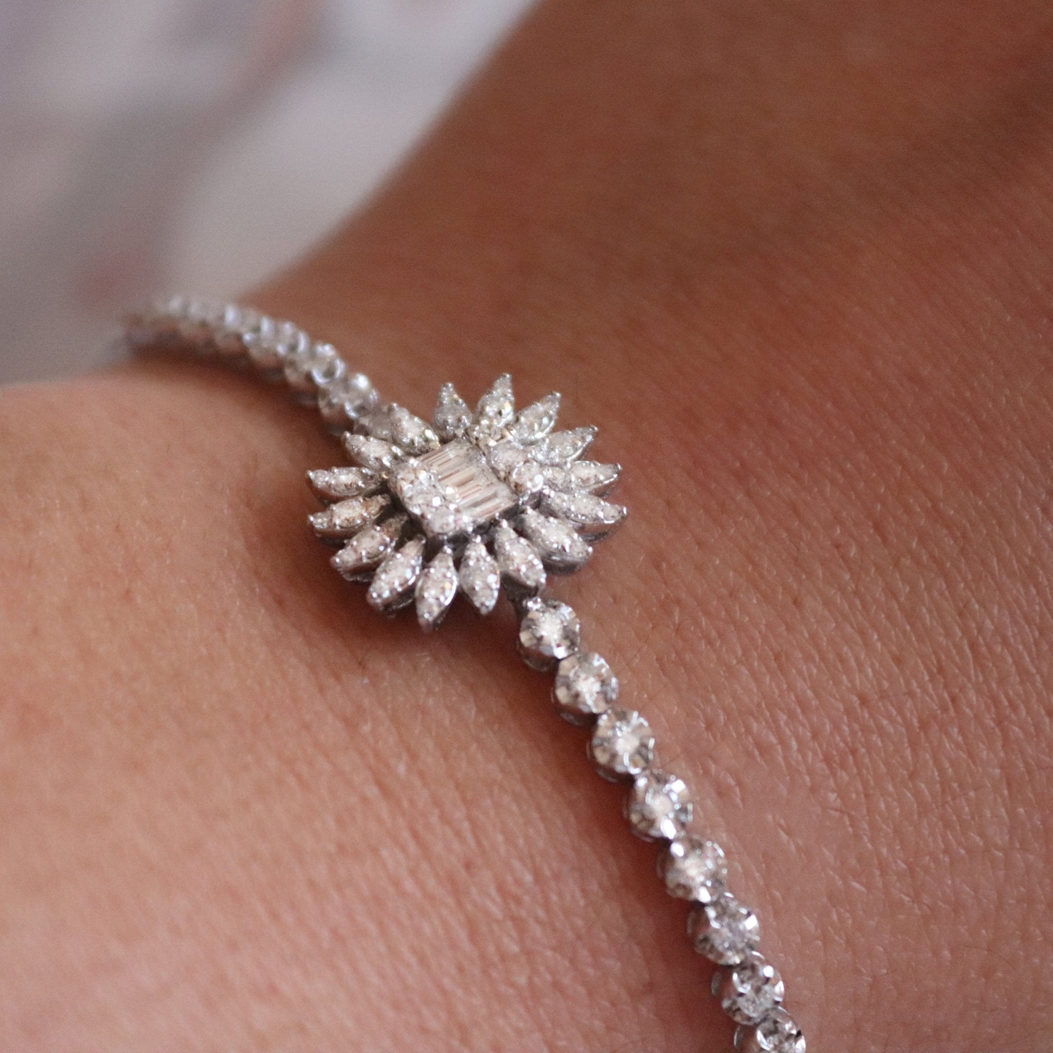 0.66 Karat Baget Markizli Pırlanta Bileklik - RNF0154 | Pırlanta Bileklik | Ronaff Pırlanta | Tektaş Yüzük, Pırlanta Yüzük, Kolye, Küpe