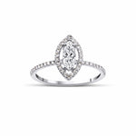 0.30 Karat Markiz Kesim & 0.26 Karat Yuvarlak Kesim HRD Sertifikalı Tektaş Pırlanta Yüzük - RNF0657 | Tektaş Pırlanta | Ronaff Pırlanta | Tektaş Yüzük, Pırlanta Yüzük, Kolye, Küpe