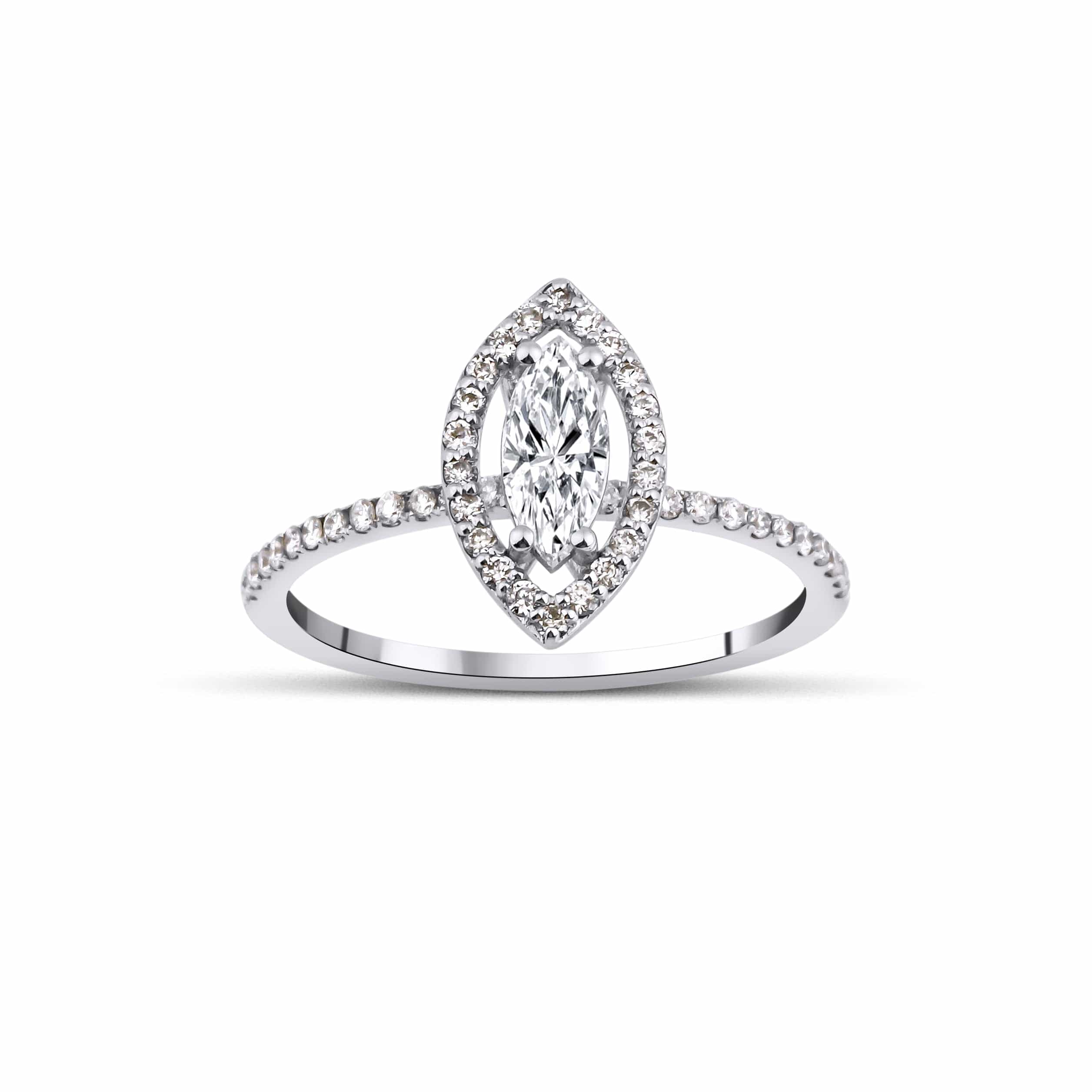 0.30 Karat Markiz Kesim & 0.26 Karat Yuvarlak Kesim HRD Sertifikalı Tektaş Pırlanta Yüzük - RNF0657 | Tektaş Pırlanta | Ronaff Pırlanta | Tektaş Yüzük, Pırlanta Yüzük, Kolye, Küpe