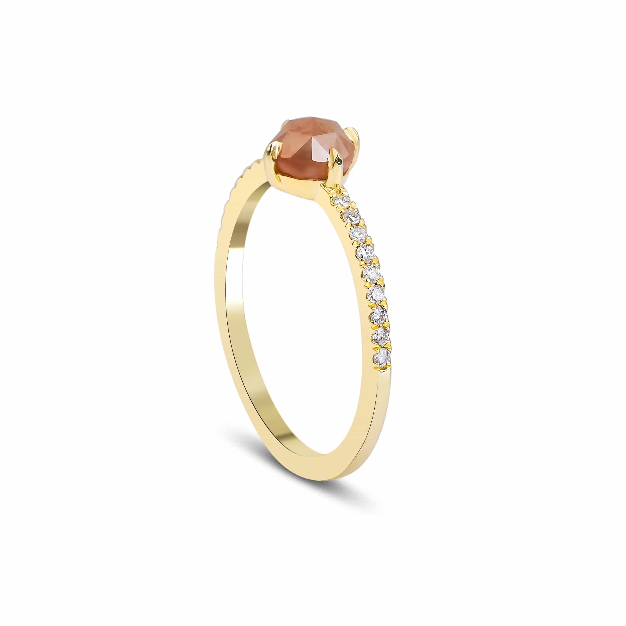 0.67 Karat Salt and Pepper Pırlantalı Tektaş Yüzük - RNF0537 | Tektaş Pırlanta | Ronaff Pırlanta | Tektaş Yüzük, Pırlanta Yüzük, Kolye, Küpe