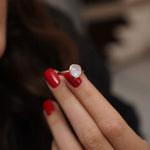 1.70 Karat Moonrise Ay Taşı Yüzük - RNF0638 | Renkli Taşlı Yüzükler | Ronaff Pırlanta | Tektaş Yüzük, Pırlanta Yüzük, Kolye, Küpe