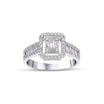 0.69 Karat Baget Kesim & 0.50 Karat Yuvarlak Kesim Pırlanta Baget Yüzük - RNF0745 | Pırlanta Yüzük | Ronaff Pırlanta | Tektaş Yüzük, Pırlanta Yüzük, Kolye, Küpe