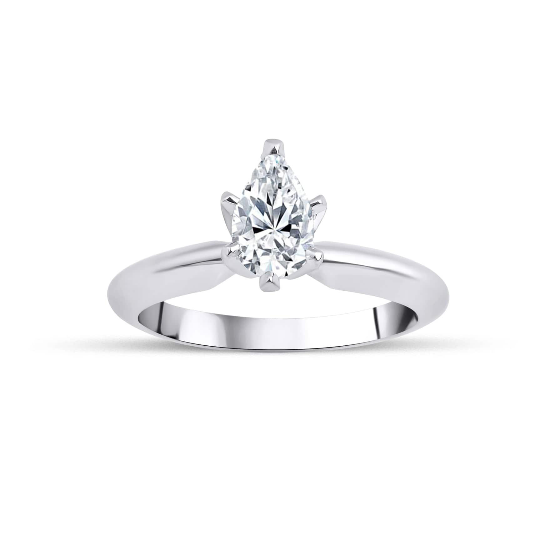 0.70 Karat Damla Kesim HRD Sertifikalı Tektaş Pırlanta Yüzük - RNF0110 | Tektaş Pırlanta | Ronaff Pırlanta | Tektaş Yüzük, Pırlanta Yüzük, Kolye, Küpe