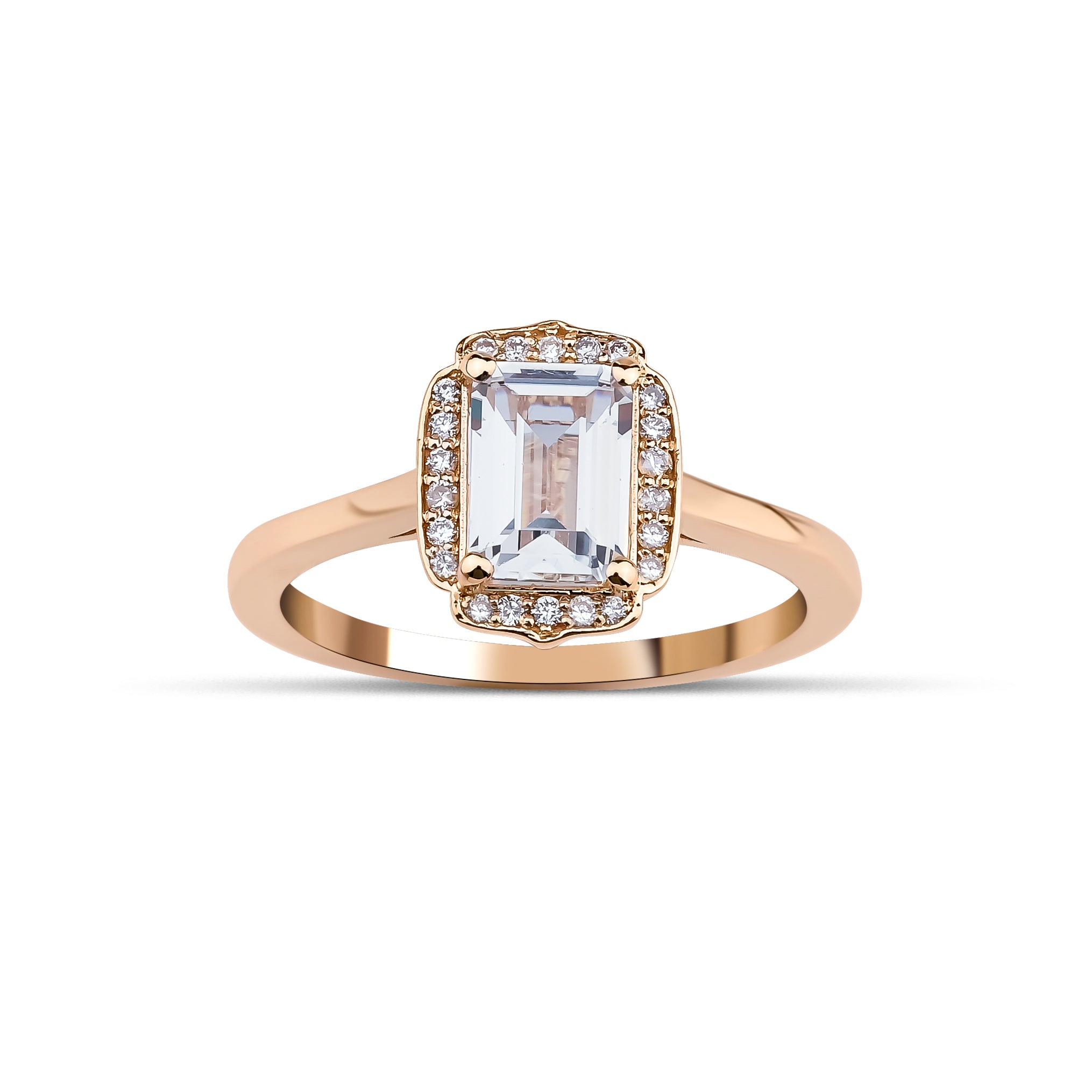0.70 Karat Topaz & 0.12 Karat Kenar Yuvarlak Tektaş Tasarım Vintage Yüzük - RNF0768 | Pırlanta Yüzük | Ronaff Pırlanta | Tektaş Yüzük, Pırlanta Yüzük, Kolye, Küpe