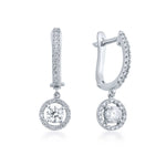 0.80 Karat Yuvarlak Kesim Halo Model Pırlanta Tektaş Sallantılı Küpe - RNF0113 | Pırlanta Küpe | Ronaff Pırlanta | Tektaş Yüzük, Pırlanta Yüzük, Kolye, Küpe