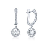 0.80 Karat Yuvarlak Kesim Halo Model Pırlanta Tektaş Sallantılı Küpe - RNF0113 | Pırlanta Küpe | Ronaff Pırlanta | Tektaş Yüzük, Pırlanta Yüzük, Kolye, Küpe