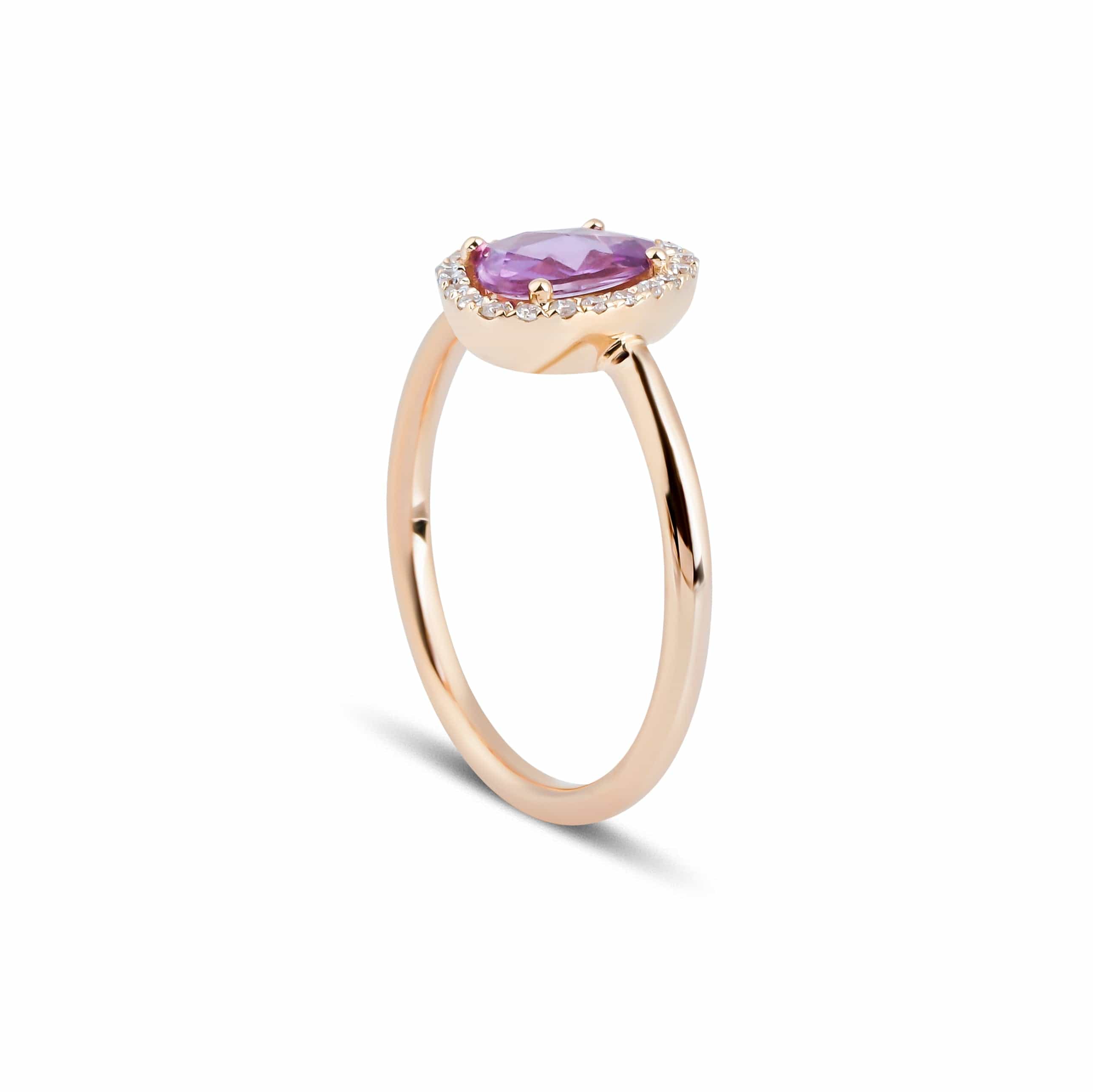 0.74 Karat Pembe Safir Pırlantalı Tasarım Yüzük - RNF0435 | Renkli Taşlı Yüzükler | Ronaff Pırlanta | Tektaş Yüzük, Pırlanta Yüzük, Kolye, Küpe