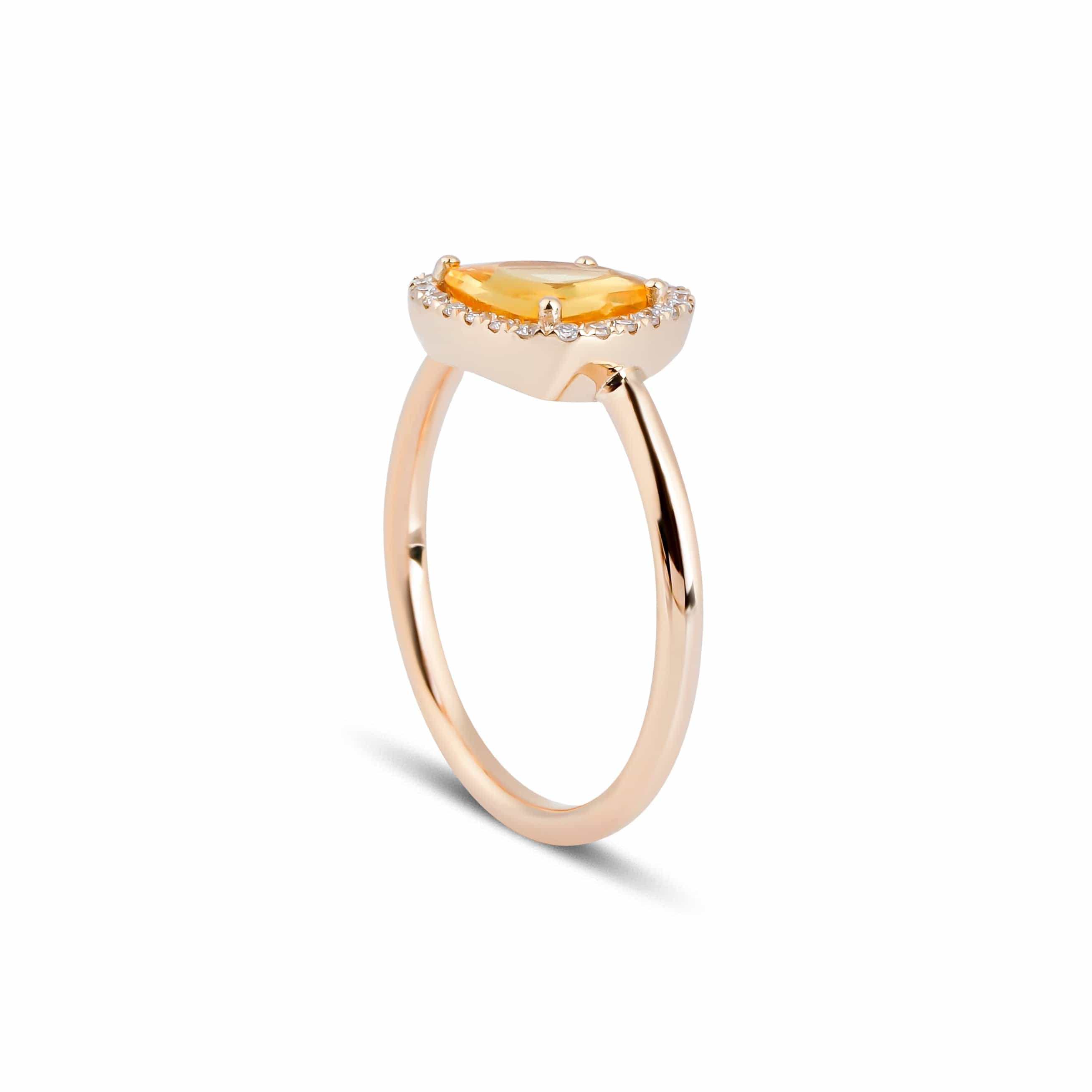 0.74 Karat Sarı Safir Pırlantalı Tasarım Yüzük - RNF0436 | Renkli Taşlı Yüzükler | Ronaff Pırlanta | Tektaş Yüzük, Pırlanta Yüzük, Kolye, Küpe