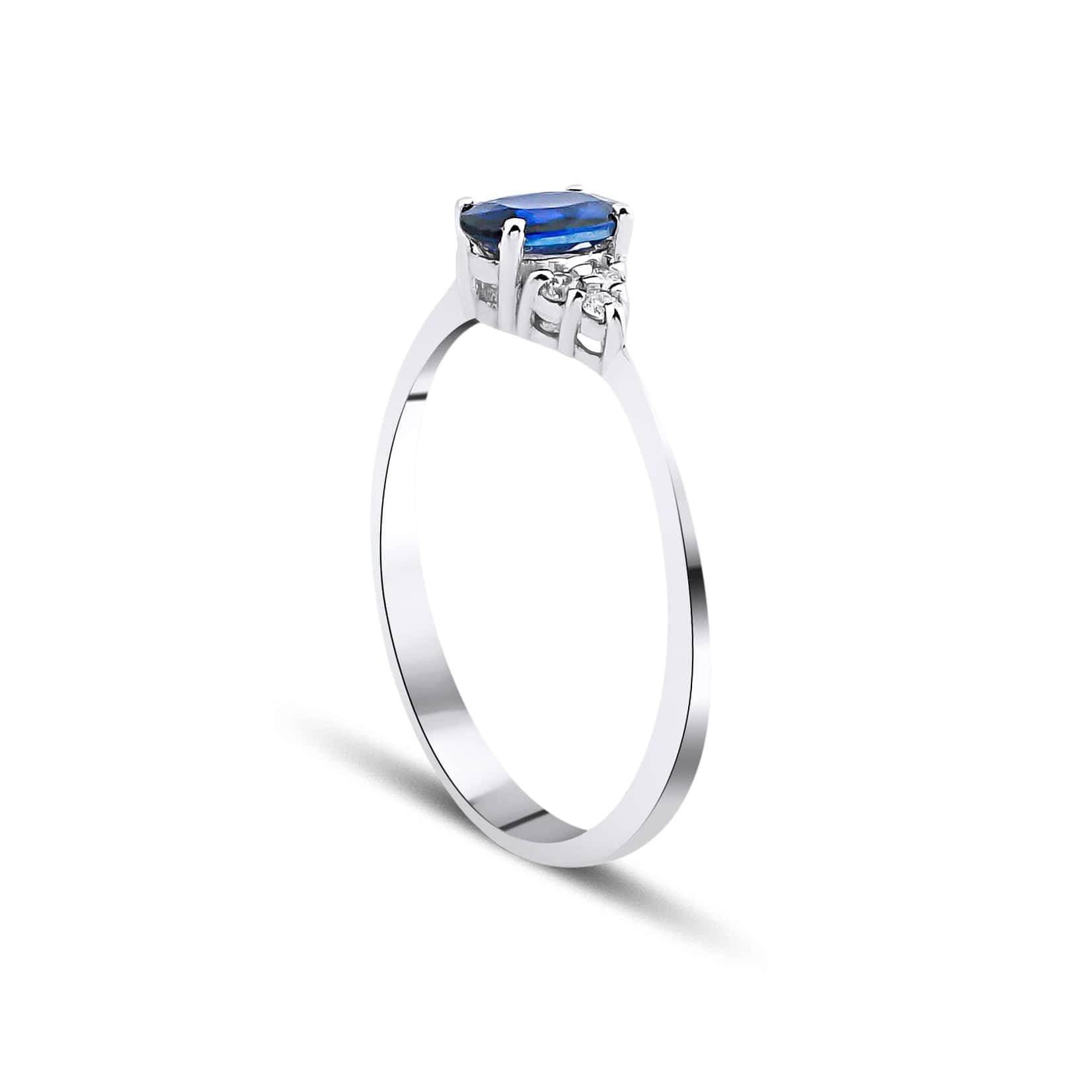 0.75 Karat Oval Safir Pırlantalı Yüzük - RNF0305 | Renkli Taşlı Yüzükler | Ronaff Pırlanta | Tektaş Yüzük, Pırlanta Yüzük, Kolye, Küpe