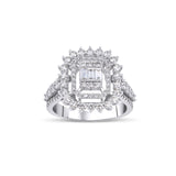 0.75 Karat Yuvarlak Kesim & 0.12 Karat Baget Kesim Pırlanta Yüzük - RNF0742 | Pırlanta Yüzük | Ronaff Pırlanta | Tektaş Yüzük, Pırlanta Yüzük, Kolye, Küpe