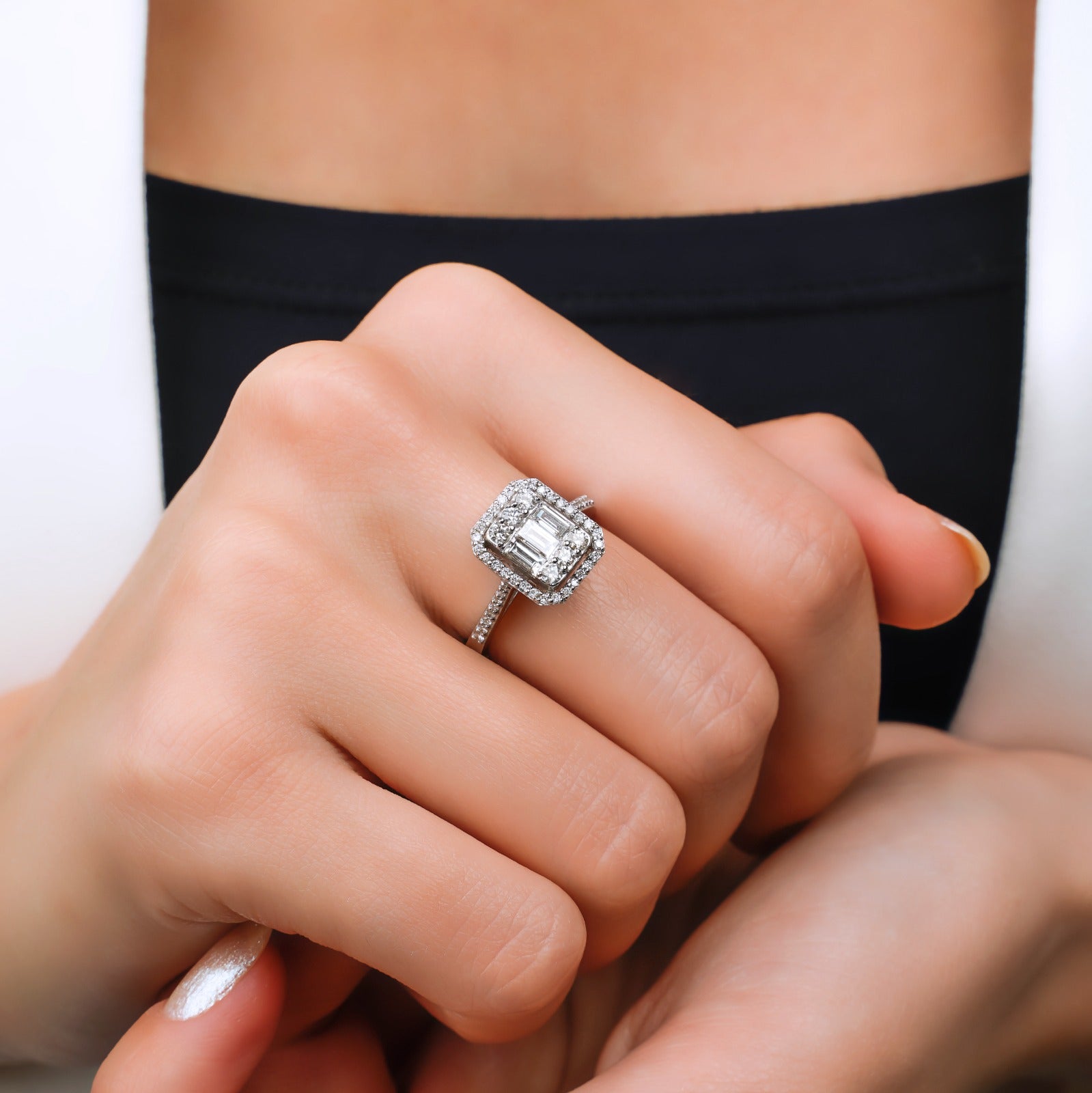 0.77 Karat Baget Kesim Pırlanta Baget Yüzük - RNF0747 | Pırlanta Yüzük | Ronaff Pırlanta | Tektaş Yüzük, Pırlanta Yüzük, Kolye, Küpe