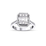 0.77 Karat Baget Kesim Pırlanta Baget Yüzük - RNF0747 | Pırlanta Yüzük | Ronaff Pırlanta | Tektaş Yüzük, Pırlanta Yüzük, Kolye, Küpe