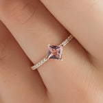 0.78 Karat Pembe Turmalin Pırlantalı Yüzük - RNF0099 | Renkli Taşlı Yüzükler | Ronaff Pırlanta | Tektaş Yüzük, Pırlanta Yüzük, Kolye, Küpe