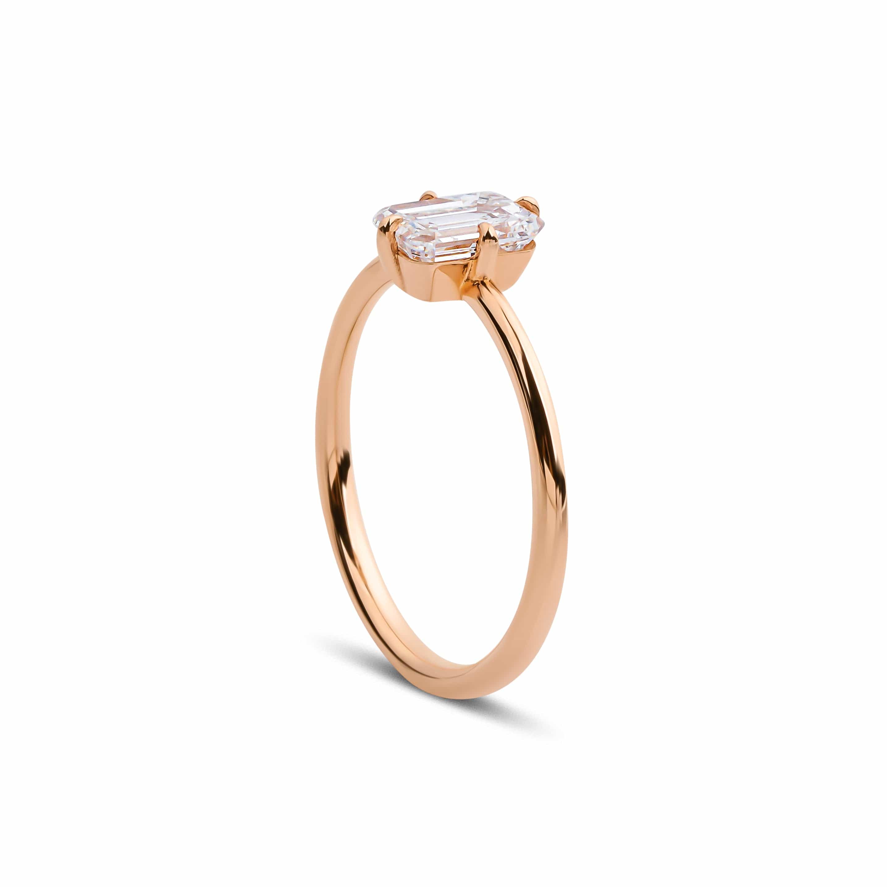 0.80 Karat Elegante GIA/HRD Sertifikalı Emerald Kesim Tektaş Pırlanta Yüzük - RNF0560 | Tektaş Pırlanta | Ronaff Pırlanta | Tektaş Yüzük, Pırlanta Yüzük, Kolye, Küpe