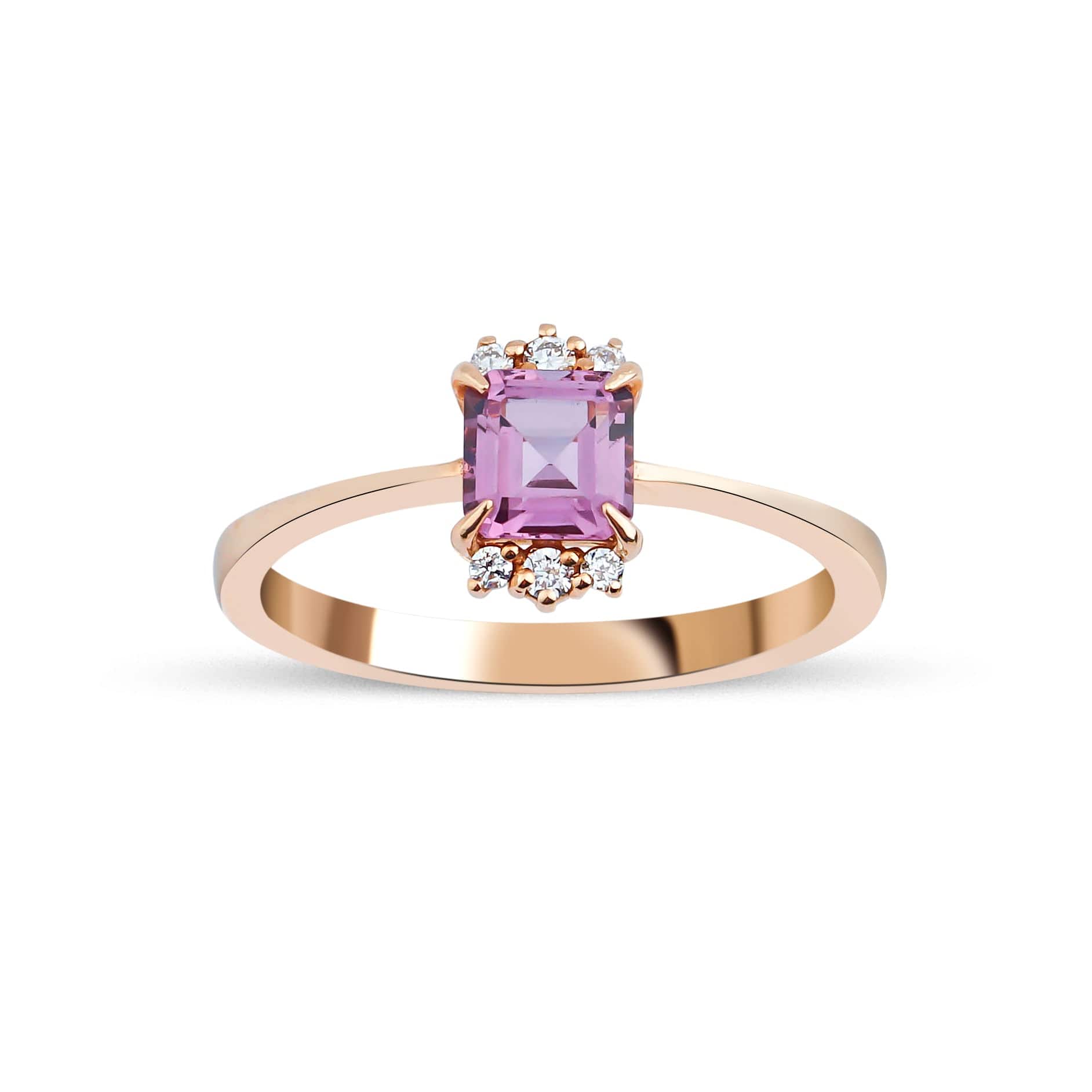 0.80 Karat Prenses Spinel Kesim Pırlantalı Tasarım Yüzük - RNF0250 | Renkli Taşlı Yüzükler | Ronaff Pırlanta | Tektaş Yüzük, Pırlanta Yüzük, Kolye, Küpe