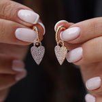 0.82 Karat Pırlantalı Özel Tasarım Kalp Küpe - RNF0510 | Pırlanta Küpe | Ronaff Pırlanta | Tektaş Yüzük, Pırlanta Yüzük, Kolye, Küpe