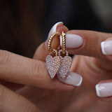 0.82 Karat Pırlantalı Özel Tasarım Kalp Küpe - RNF0510 | Pırlanta Küpe | Ronaff Pırlanta | Tektaş Yüzük, Pırlanta Yüzük, Kolye, Küpe