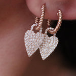 0.82 Karat Pırlantalı Özel Tasarım Kalp Küpe - RNF0510 | Pırlanta Küpe | Ronaff Pırlanta | Tektaş Yüzük, Pırlanta Yüzük, Kolye, Küpe