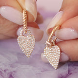 0.82 Karat Pırlantalı Özel Tasarım Kalp Küpe - RNF0510 | Pırlanta Küpe | Ronaff Pırlanta | Tektaş Yüzük, Pırlanta Yüzük, Kolye, Küpe