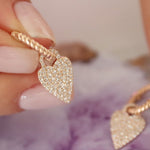 0.82 Karat Pırlantalı Özel Tasarım Kalp Küpe - RNF0510 | Pırlanta Küpe | Ronaff Pırlanta | Tektaş Yüzük, Pırlanta Yüzük, Kolye, Küpe