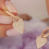 0.82 Karat Pırlantalı Özel Tasarım Kalp Küpe - RNF0510 | Pırlanta Küpe | Ronaff Pırlanta | Tektaş Yüzük, Pırlanta Yüzük, Kolye, Küpe