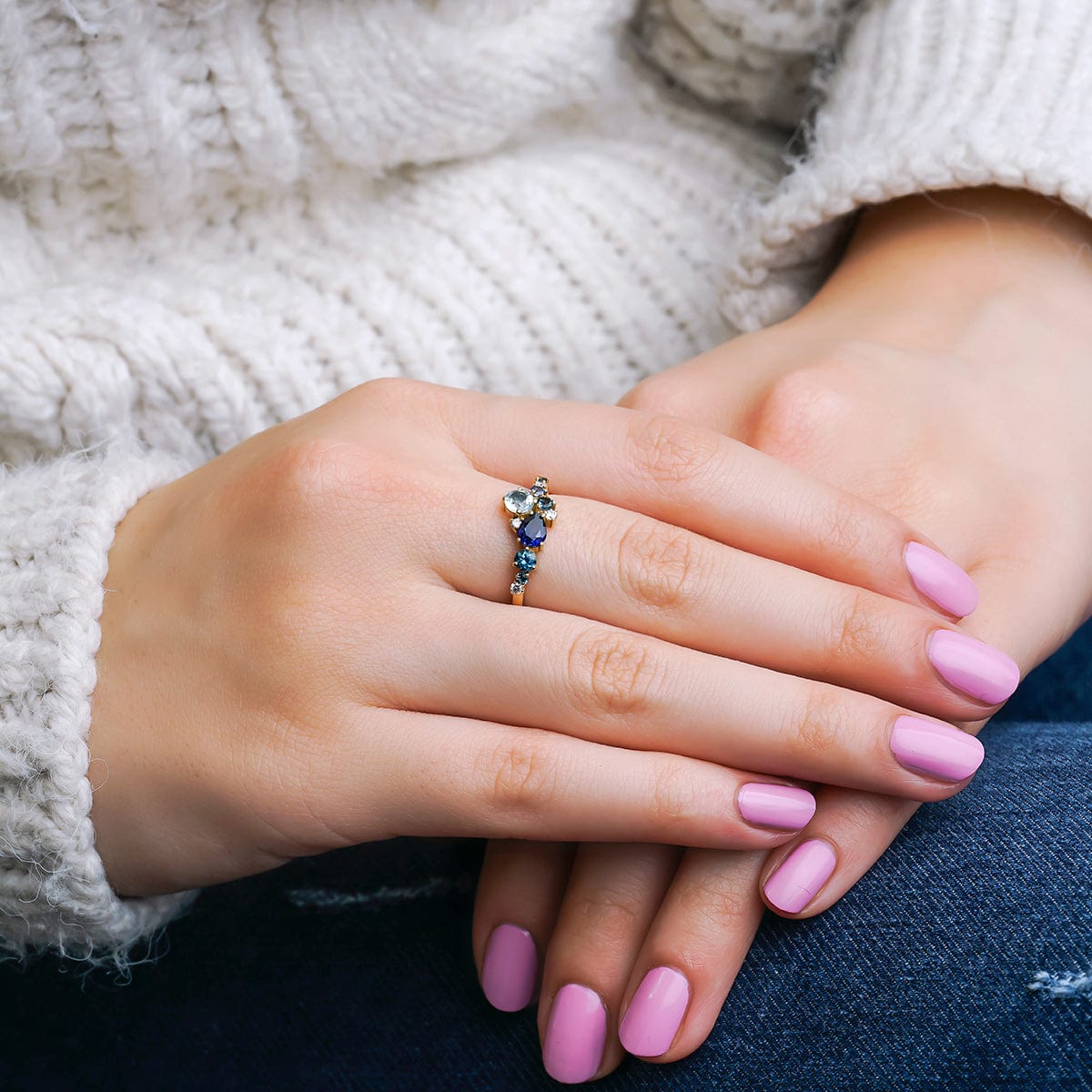 0.85 Karat Renkli Taşlı Pırlantalı Yüzük - RNF0247 | Renkli Pırlantalı Yüzükler | Ronaff Pırlanta | Tektaş Yüzük, Pırlanta Yüzük, Kolye, Küpe