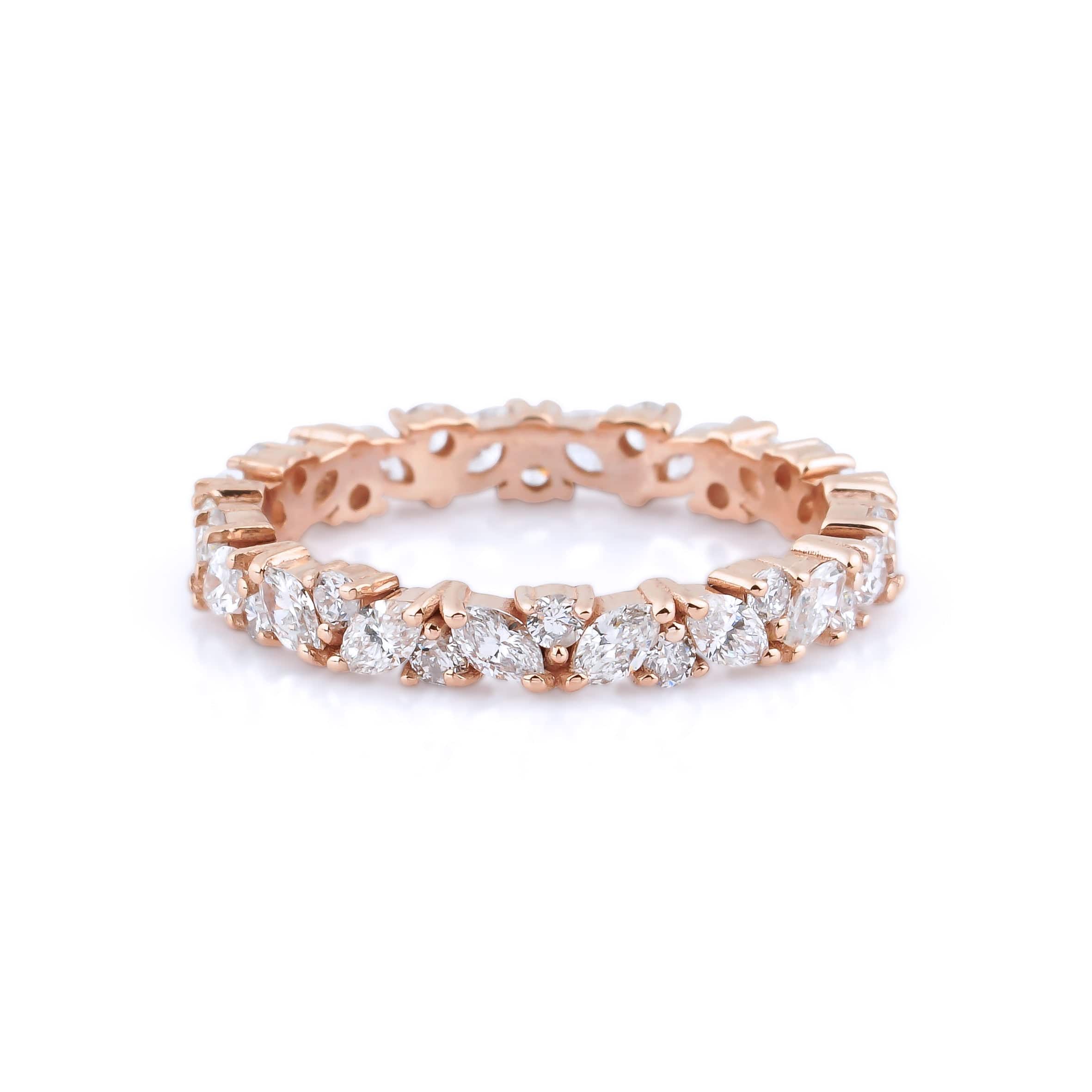 0.86 Karat Markiz Kesim Pırlantalı Özel Tasarım Tamtur Yüzük - RNF0116 | Tamtur Pırlanta Yüzük | Ronaff Pırlanta | Tektaş Yüzük, Pırlanta Yüzük, Kolye, Küpe