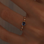 0.86 Karat Oval Kesim Safir Pırlantalı Yüzük - RNF0497 | Renkli Taşlı Yüzükler | Ronaff Pırlanta | Tektaş Yüzük, Pırlanta Yüzük, Kolye, Küpe