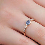 0.86 Karat Oval Kesim Safir Pırlantalı Yüzük - RNF0497 | Renkli Taşlı Yüzükler | Ronaff Pırlanta | Tektaş Yüzük, Pırlanta Yüzük, Kolye, Küpe