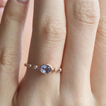 0.86 Karat Oval Kesim Safir Pırlantalı Yüzük - RNF0497 | Renkli Taşlı Yüzükler | Ronaff Pırlanta | Tektaş Yüzük, Pırlanta Yüzük, Kolye, Küpe