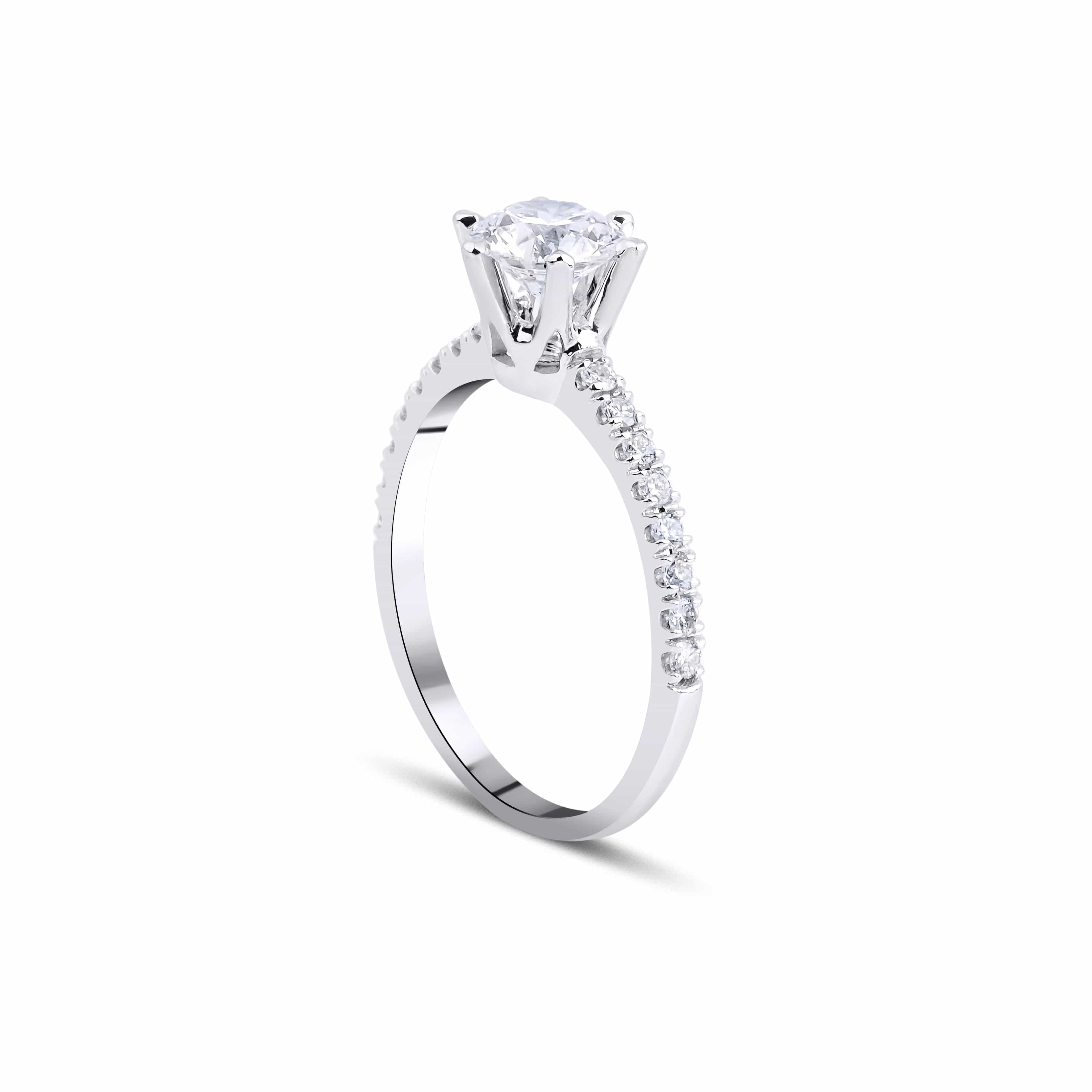 0.86 Karat Yuvarlak Kesim HRD Sertifikalı Tektaş Pırlanta Yüzük - RNF0504 | Tektaş Pırlanta | Ronaff Pırlanta | Tektaş Yüzük, Pırlanta Yüzük, Kolye, Küpe