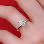 0.90 Karat Oval Kesim HRD Sertifikalı Tektaş Pırlanta Yüzük - RNF0555 | Tektaş Pırlanta | Ronaff Pırlanta | Tektaş Yüzük, Pırlanta Yüzük, Kolye, Küpe