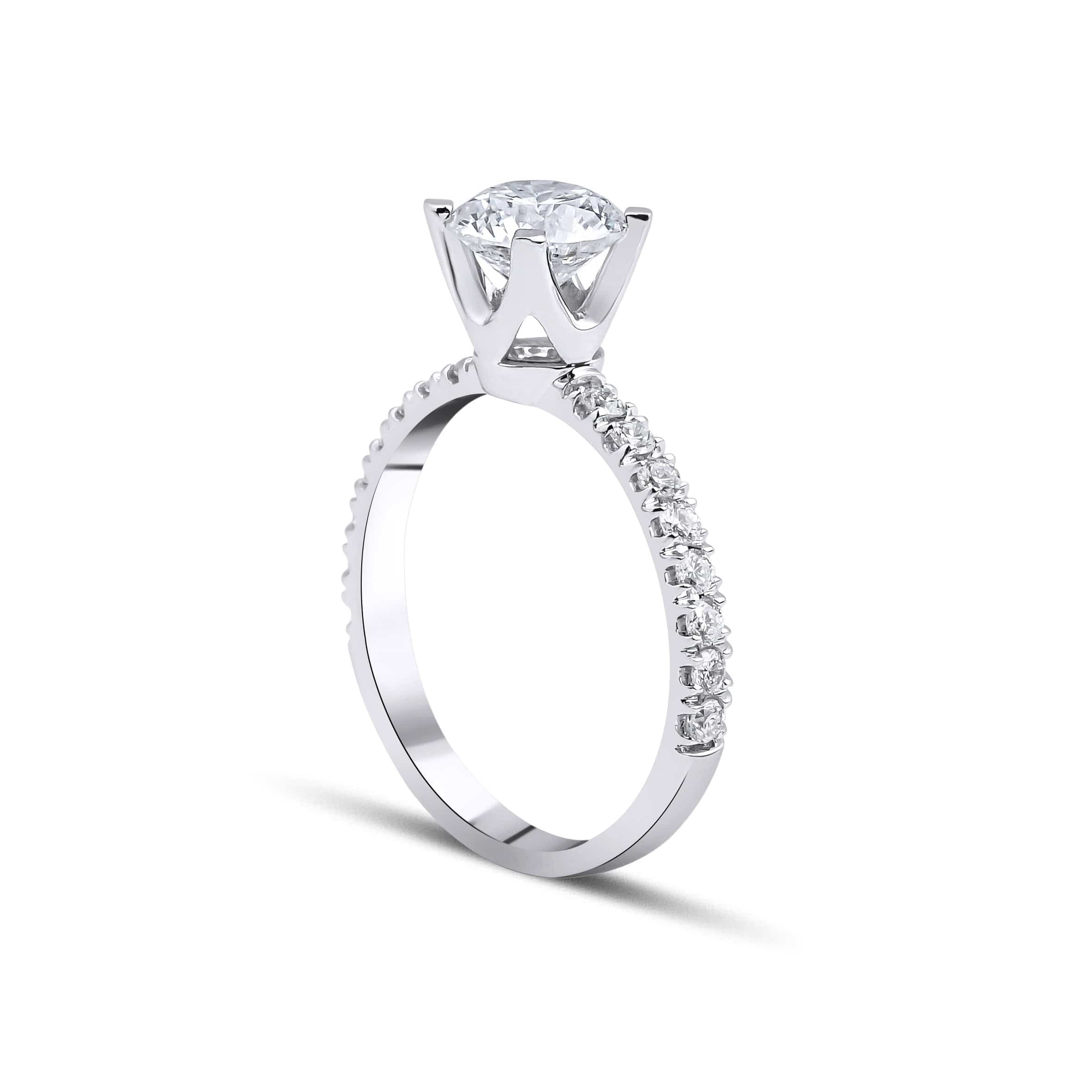 0.90 Karat & 0.24 Karat Yuvarlak Kesim HRD Sertifikalı Tektaş Pırlanta Yüzük - RNF0470 | Tektaş Pırlanta | Ronaff Pırlanta | Tektaş Yüzük, Pırlanta Yüzük, Kolye, Küpe