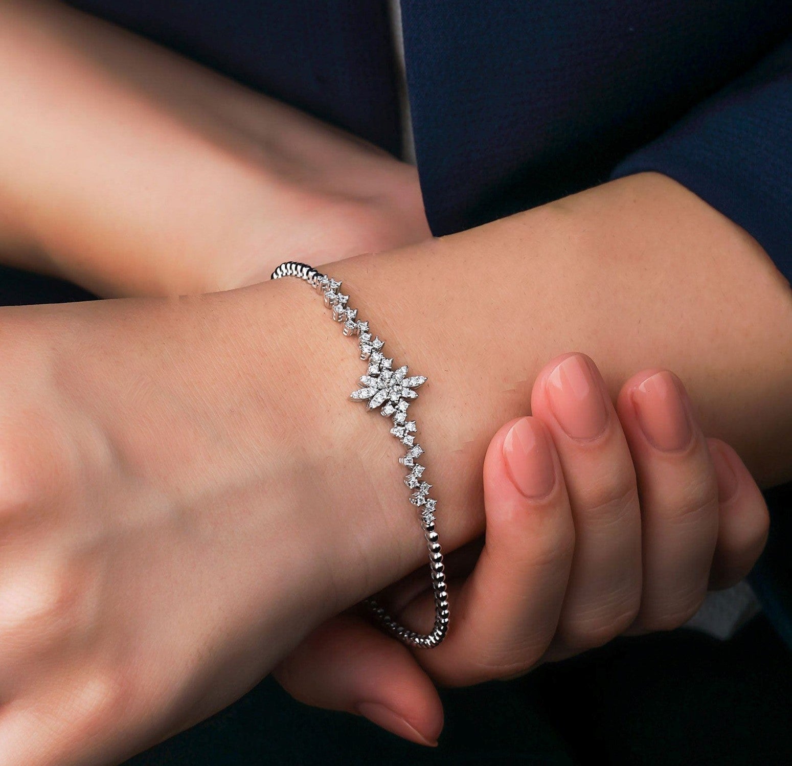 0.94 Karat Özel Tasarım Pırlanta Bileklik - RNF0120 | Pırlanta Bileklik | Ronaff Pırlanta | Tektaş Yüzük, Pırlanta Yüzük, Kolye, Küpe