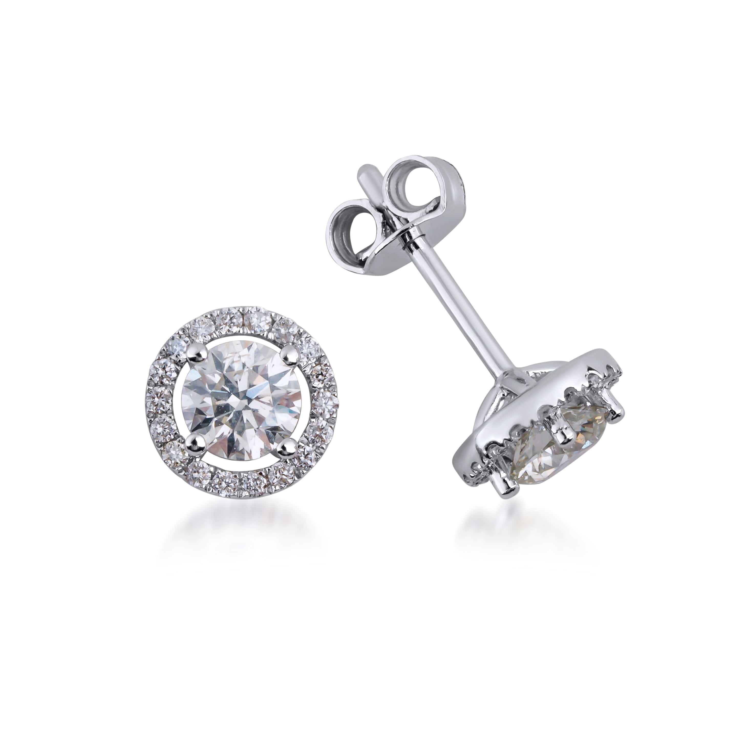 0.98 Karat Yuvarlak Kesim Tektaş Pırlanta Küpe - RNF0596 | Pırlanta Küpe | Ronaff Pırlanta | Tektaş Yüzük, Pırlanta Yüzük, Kolye, Küpe