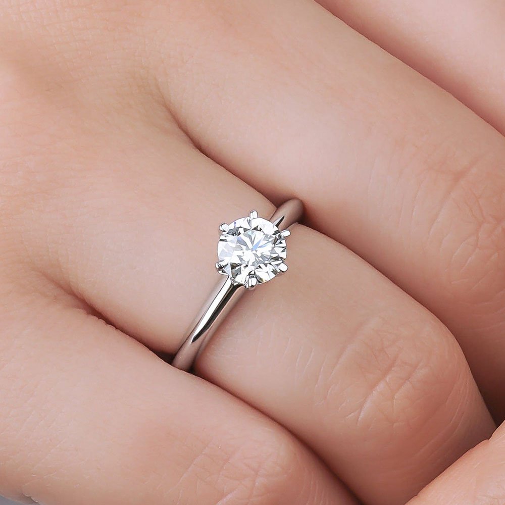 0.50 Karat Yuvarlak Kesim HRD Sertifikalı Tektaş Pırlanta Yüzük - RNF0091 | Tektaş Yüzükler | Ronaff Pırlanta | Tektaş Yüzük, Pırlanta Yüzük, Kolye, Küpe