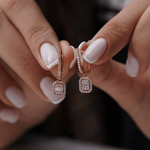 1.15 Karat Pırlanta Rose Baget Küpe - RNF0414 | Pırlanta Küpe | Ronaff Pırlanta | Tektaş Yüzük, Pırlanta Yüzük, Kolye, Küpe