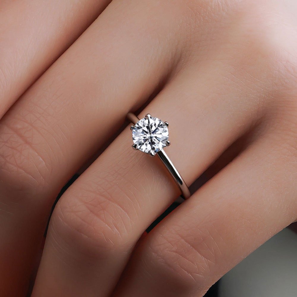 1.20 Karat Yuvarlak Kesim HRD Sertifikalı Tektaş Pırlanta Yüzük - RNF0597 | Tektaş Pırlanta | Ronaff Pırlanta | Tektaş Yüzük, Pırlanta Yüzük, Kolye, Küpe