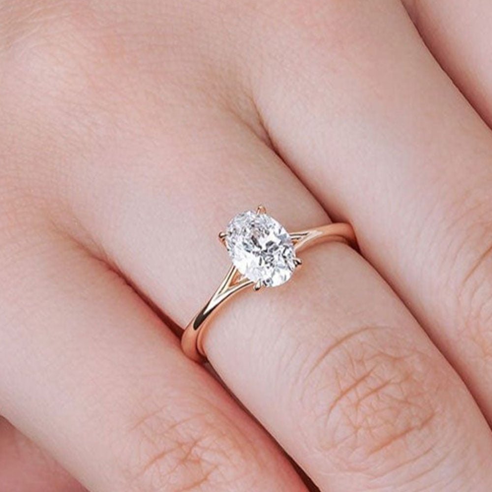 1.00 Karat Oval Kesim HRD Sertifikalı Pırlanta Tektaş Yüzük - RNF0348 | Tektaş Pırlanta | Ronaff Pırlanta | Tektaş Yüzük, Pırlanta Yüzük, Kolye, Küpe