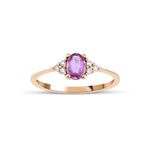 1.00 Karat Oval Pembe Safir Pırlanta Yüzük - RNF0444 | Renkli Taşlı Yüzükler | Ronaff Pırlanta | Tektaş Yüzük, Pırlanta Yüzük, Kolye, Küpe