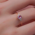 1.00 Karat Oval Pembe Safir Pırlanta Yüzük - RNF0444 | Renkli Taşlı Yüzükler | Ronaff Pırlanta | Tektaş Yüzük, Pırlanta Yüzük, Kolye, Küpe